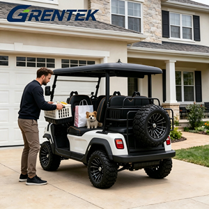 รถกอล์ฟไฟฟ้าลิเธียม GRENTEK รุ่นหรู 4 ที่นั่ง 72V พร้อมมอเตอร์ 5000W ระยะทางวิ่ง 90 กม. ปรับแต่งได้สำหรับการล่าสัตว์และการใช้งานบนถนนที่ไม่เป็นทางหลวง - Product Image 4