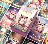 Jeu de tarot personnalisable de 78 cartes avec guide, conception de logo sur mesure, cartes d'affirmation Oracle – Cadeau éducatif et familial pour l'intérieur