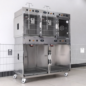 Ucuz Veteriner Kliniği Yoğun Bakım Kafesi Köpek Kulübesi Sağlam Paslanmaz Çelik Tanı ve Enjeksiyon Otomatik Şarjlı - Product Image 3