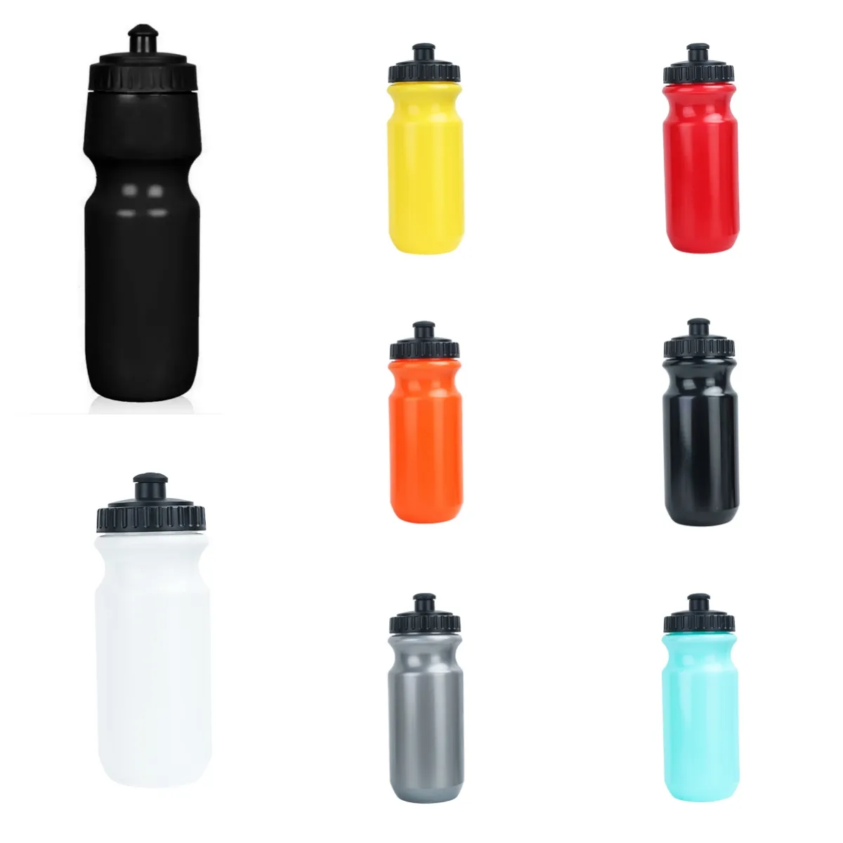 Bpa Gratis Plastic Herbruikbare Cyclus Knijpflessen Custom Pe Sportfiets Cadeau Drinken Plastic Fiets Waterfles Fietsflessen