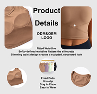 FITVOLT Ropa de Yoga al por Mayor, Top Deportivo de Yoga sin Costuras, Transpirable, de Nailon, con Espalda Descubierta, Soporte Medio