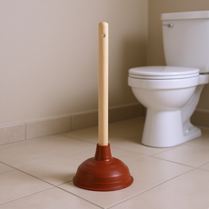 Déboucheur de toilettes 46cm 14cm avec manche en bois - Product Image 3