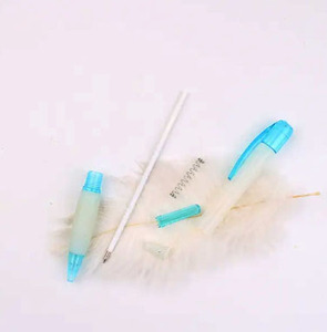 Cheapest Cute Plastic ABS Ballpoint <b>Pen</b> With Soft Rubber Grip Custom Printing Personal Logo for Student Gift - Product Image 5