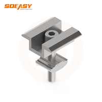 Solar-Montageteile Aluminium PV-Solarmodul-Klemmen Maßgefertigte Aluminium-Mittelklemme Endklemme