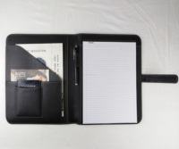 Carpeta de Negocios Personalizada con Portafolio para Notas, Logotipo Grabado, Portadocumentos, Tamaño B5, Cubierta de Cuero, Libreta de Gestión