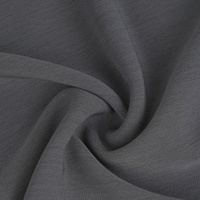 Tissu brocart tissé en polyester et élasthanne 250g, lourd, uni, teint, mat, imitation peau, doux, lisse, respirant, anti-UV, pour femme