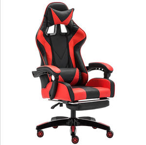 Silla de <span class=keywords><strong>carreras</strong></span> de deportes electrónicos sencilla <span class=keywords><strong>y</strong></span> moderna, riñonera de masaje, silla de ordenador de oficina sedentaria reclinable, juego giratorio de ingeniería de Metal - Product Image 1