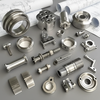 Composants sur mesure non standard en aluminium usiné, alliage métallique, équipement médical, pièces de rechange en acier inoxydable, surface polie, solutions complètes