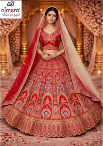 Lehenga Choli de mariée moderne haut de gamme pour femmes, robe traditionnelle indienne pour mariage et fête, tenue élégante brodée - Product Image 4