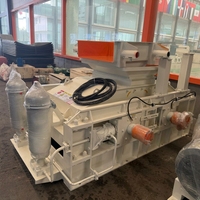 Concasseur à rouleaux hydraulique double 2PGY robuste, machine de fabrication de sable à partir de pierre de rivière pour agrégats de béton