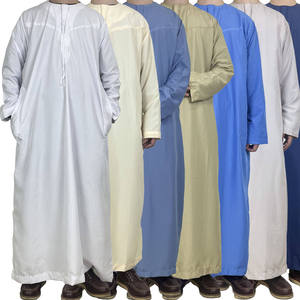 Nouvelle Collection 2026 : Thobe en Tissu Africain de Dubaï, Vêtement Turc, Abaya d'Été, Bisht pour l'Aïd, Abaya Musulmane – Vente en Gros - Product Image 6