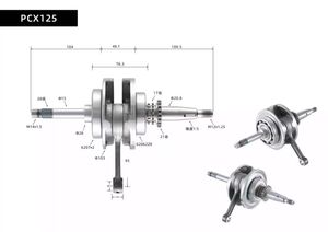 อุปกรณ์เสริมเครื่อ<span class=keywords><strong>ง</strong></span>ยนต์ <span class=keywords><strong>PCX</strong></span> แป้นเหยียบเพลาข้อเหวี่ยงมอเตอร์ไซค์3J3 M92เพลาข้อเหวี่ยง xja - Product Image 6