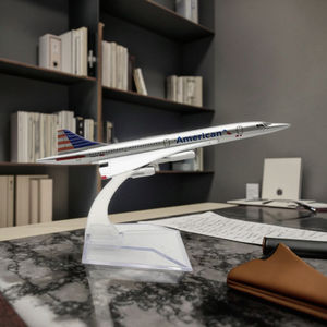 16 см 1/400 американские авиалинии Concorde литая металлическая модель самолета Коллекционная Подарочная витрина - Product Image 2
