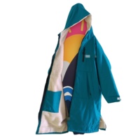 Poncho de surf à manches longues personnalisé avec logo, imperméable, écologique, séchage rapide, serviette de plage, robe de change