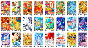 YQ Pokemoned Ascended Heroes - Llaveros de arte divertido, estuche acrílico, proveedor mayorista, escultura de papel 3D Pokémoned, cuentas de cristal. - Product Image 3