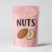 Sachet d'emballage alimentaire écologique en PET recyclable et sûr pour fruits secs et snacks, idéal pour les entreprises durables
