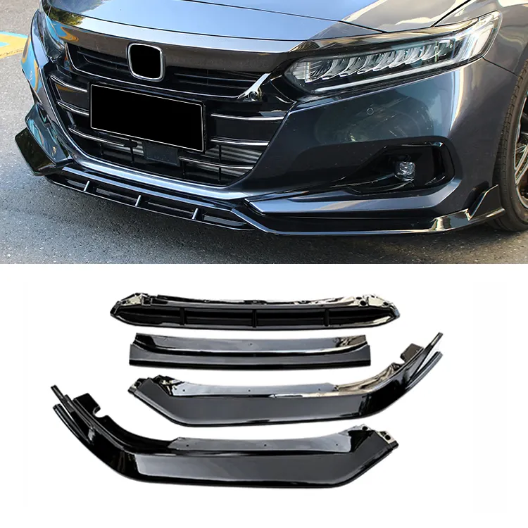 Pour Honda Accord 10.5th gen 2021 2022 Kit de carrosserie de haute qualité séparateur de pare-chocs avant de voiture becquet de lèvre