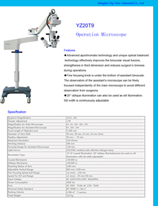 専門サプライヤー 眼科機器 YZ-20T9 カメラ眼科手術用顕微鏡（研究室用） - Product Image 5