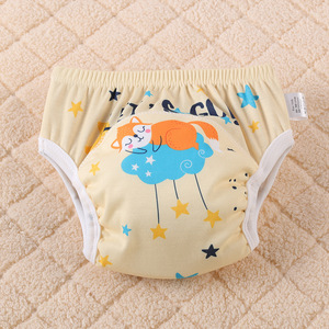 6 Camada impermeável reutilizável bebê potty treinamento calças infantil shorts underwear pano bebê fralda - Product Image 6