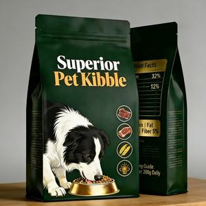 Sachet imprimé à soufflet latéral avec fermeture éclair, pochette verticale pour friandises pour chats et chiens, emballage alimentaire en plastique de qualité alimentaire avec logo personnalisé - Product Image 5