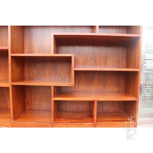 Redwood Sandalwood <b>Solid</b> <b>Wood</b> <b>Bookcase</b> Chinese Style Art Storage Cabinet & Rack Model 01 01 Home Furniture <b>Bookcase</b> 01 - Product Image 4