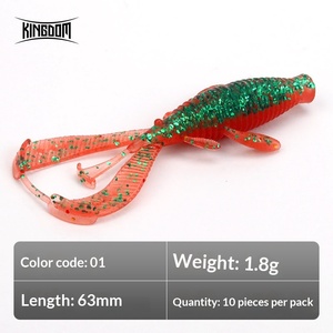 Hameçons flottants en acier inoxydable King Luya pour appâts souples, pour la pêche au Texas, pour la pêche à la perche inversée, au poisson mandarin et aux appâts souples Zerg - Product Image 6