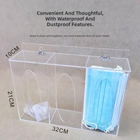 Support mural en acrylique écologique pour filet à cheveux jetable, portable, léger, résistant à l'eau, avec trous de fixation pour sacs anti-vomissement et accessoires