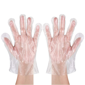 Gants en plastique pliables, de qualité alimentaire, emballés individuellement, jetables, en HDPE, pour le shampoing et les salons de coiffure - Product Image 6