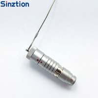 Conectores Sinztion Serie B y Serie K de Metal, 0B 1B 2B 0K 1K 2K, Enchufes y Tomas Protectoras Plateadas con Bloqueo Automático Push-Pull