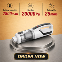 Aspirateur de voiture portable à aspiration puissante avec écran LED pour le detailing automobile, directement de l'usine