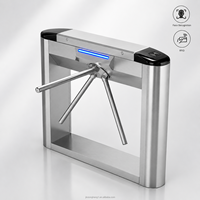 Système de contrôle d'accès piétonnier intelligent avec portique tournant biométrique à carte RFID pour gymnases, métros et bureaux