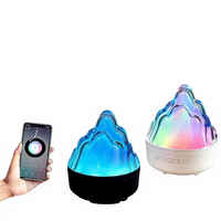 Nouveauté  Lampe de nuit RGB 5W  Charge USB Petite lampe d'ambiance mobile Iceberg pour chambre romantique Haut-parleur BT sans fil