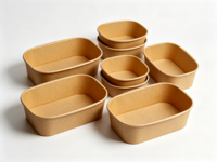 Bol écologique HuskRoot 180 ml (6 oz) en coque de son de riz, sans plastique, compostable, vaisselle à usage unique