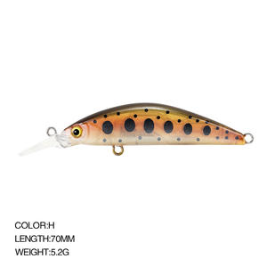 Mis à jour Japon Naufrage Minnow Leurre De Pêche 5.2g70mm Truite Appât De Pêche Artificiel Nageur - Product Image 6
