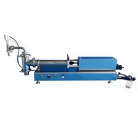 Machine de remplissage semi-automatique à piston de précision à tête unique, pour la production de boissons, produits chimiques, cosmétiques et articles de soins quotidiens