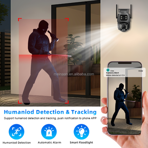 Großhandel 8MP 4K ICSee Dual-Objektiv Outdoor Wasserdichte Kabellose WLAN-Netzwerk-IP-PTZ-CCTV-WLAN-Heimsicherheitskamera - Product Image 5