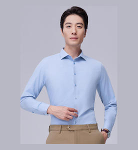 Camicie Formali da Uomo per Primavera, Monopetto, Asciugatura Rapida, Traspiranti, Antipiega, Antipilling, Ecologiche, Camicia in <span class=keywords><strong>Lana</strong></span> ODM - Product Image 1