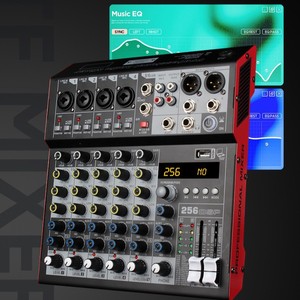 Mezclador de Audio Analógico Profesional de <span class=keywords><strong>4</strong></span>/6 Canales con 99 Efectos DSP, Bluetooth 5.0, para Escenarios y Transmisiones en Vivo - Product Image 4