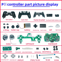 Manette Sans Fil P4 Pour PS4 Dualshock 4 Avec Barre Lumineuse et Double Vibration Moteur Joystick et Gamepad