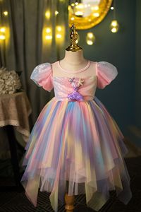 Elegante abito da principessa ispirato a <span class=keywords><strong>Elsa</strong></span> & Echo mantella gonfiabile per feste <span class=keywords><strong>di</strong></span> compleanno e natale feste TV e film per bambini - Product Image 2