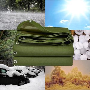 2026 Nieuwe Heavy Duty Waterdichte Cargovers Polyester Donkergroen Katoenen Canvas Zeil Materiaal - Product Image 1