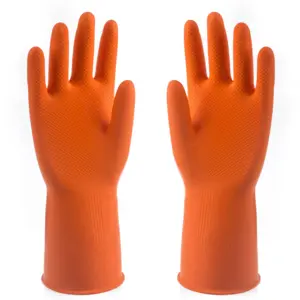 CE証明書ナチュラルエマルジョンクリーニングゴムラテックス手袋食器洗い手袋