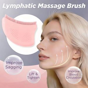Pinceaux de massage pour lifting du visage, style éventail et plat, pour le contour du visage, les yeux et le cou, avec correcteur, Dropshipping - Product Image 3