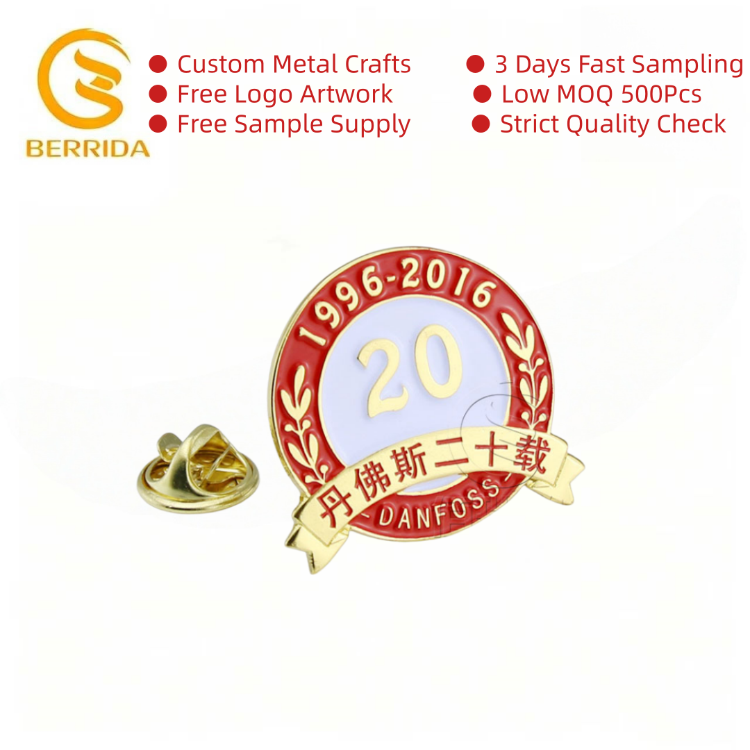 Pin's Écusson Logo Personnalisé du Club Élite Couronne de Lauriers