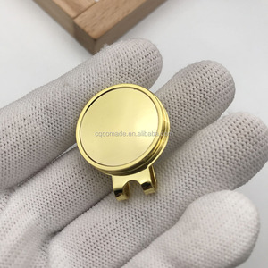 Oro 25 mm con bordes de golf de disco para el bricolaje en blanco personalizado marcador de pelota de golf - Product Image 5