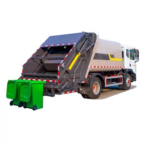 מקומי פסולת דחיסה משאית 10 טונות 12 טונות 14 מעוקב נייד דחוס אשפה משאית