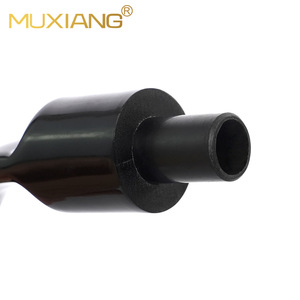 Muxiang Acrylic Pipe Mouthpiece 9mm Curved Stem Round Saddle Black Durable Smoking Accessory - Product Image 3