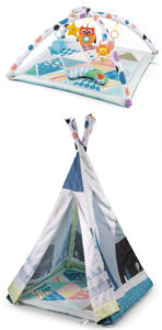 Alfombra de juegos para bebé, <span class=keywords><strong>manta</strong></span> con forma de tienda, juguetes colgantes, estante de Fitness, <span class=keywords><strong>actividades</strong></span> con lados, sonajero de Animal, estera de <span class=keywords><strong>gimnasio</strong></span> para bebé - Product Image 3
