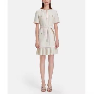 Vestido de Punto con Volantes, Elegante y Sexy, con Pedrería, Mini Vestido de Mujer, Moda Verano 2025 - Product Image 2