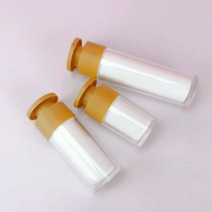 Botellas de Loción con Bomba de Presión sin Aire de 15 ml, 30 ml, 50 ml, Botellas de Plástico con Bomba de Presión sin Aire con Acabado Dorado para Loción y Suero - Product Image 5